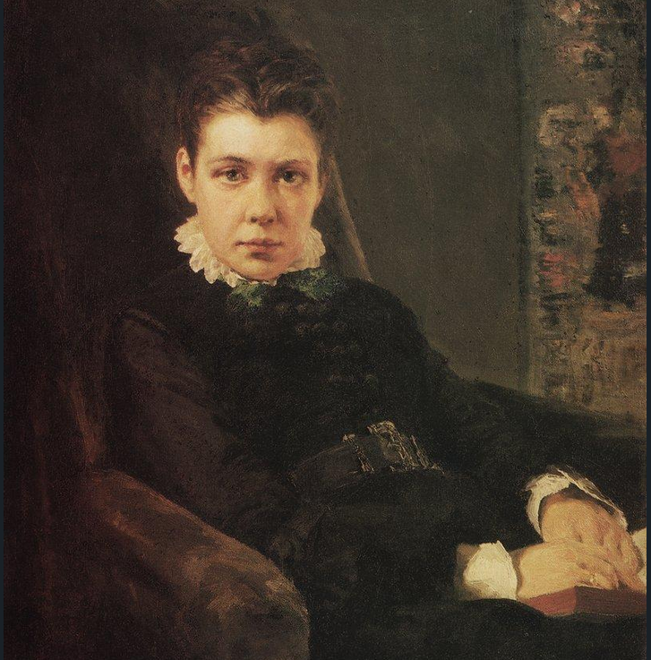 "Portrait of D. Khrushcheva, the artist's sister" by Vasily Polenov 