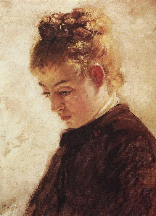 "The head of model Blanche Orme" by Vasily Polenov 