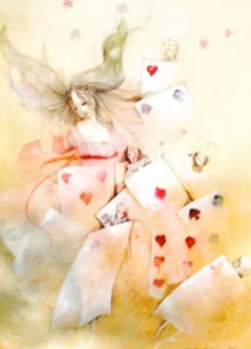 "Alice with Cards" by Anne Bachelier