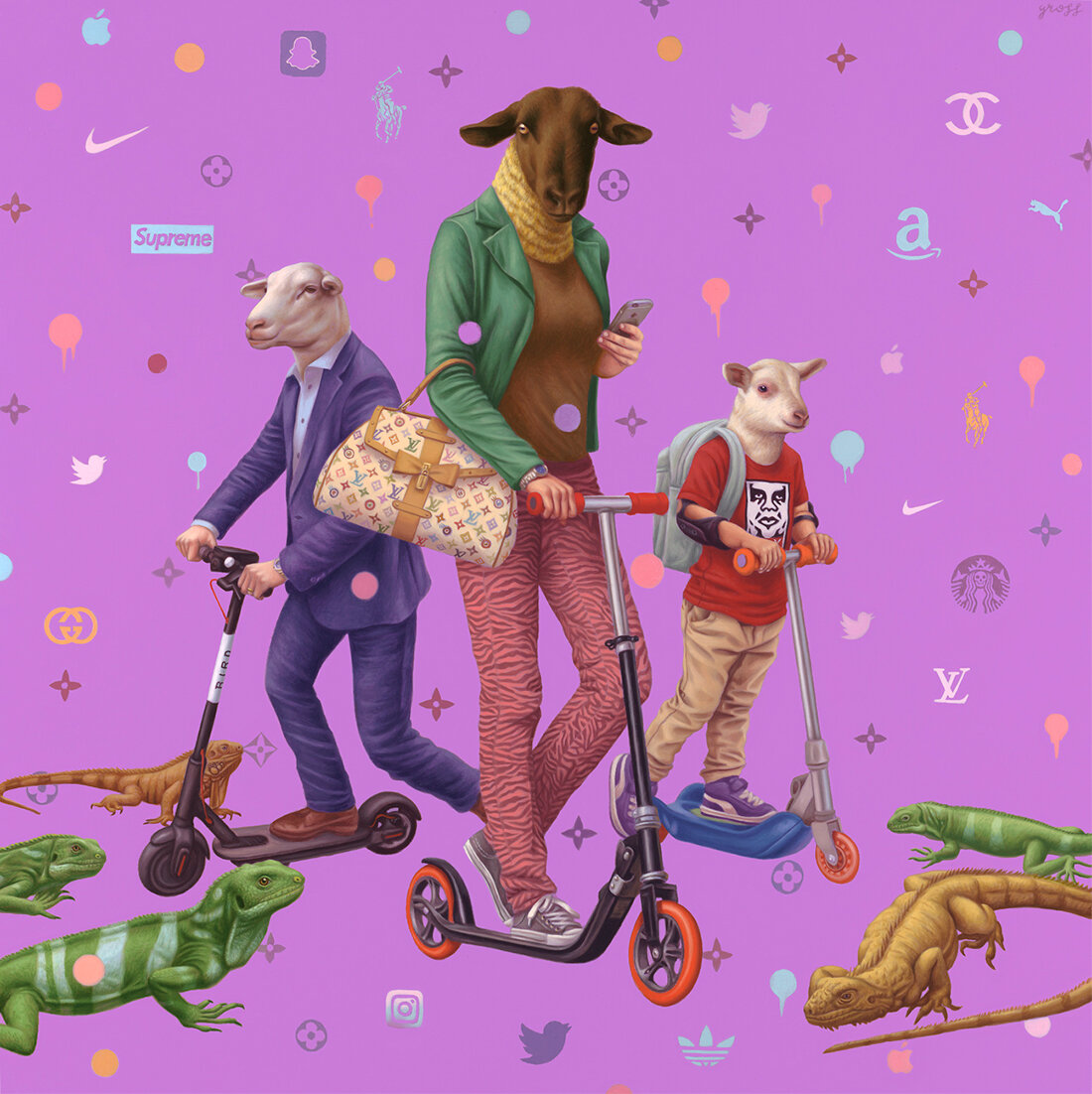 "Shopaholics III" by Alex Gross