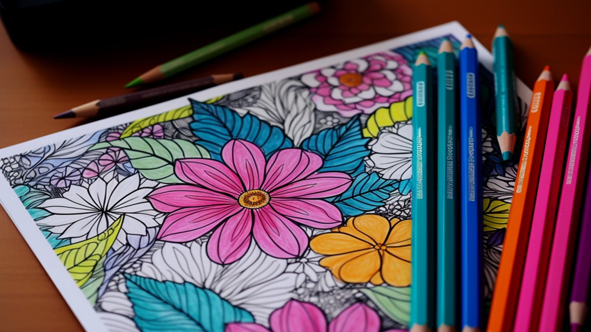 Large Print Adult Flowers Coloring Book: Big, Beautiful & Simple Flowers [Book]