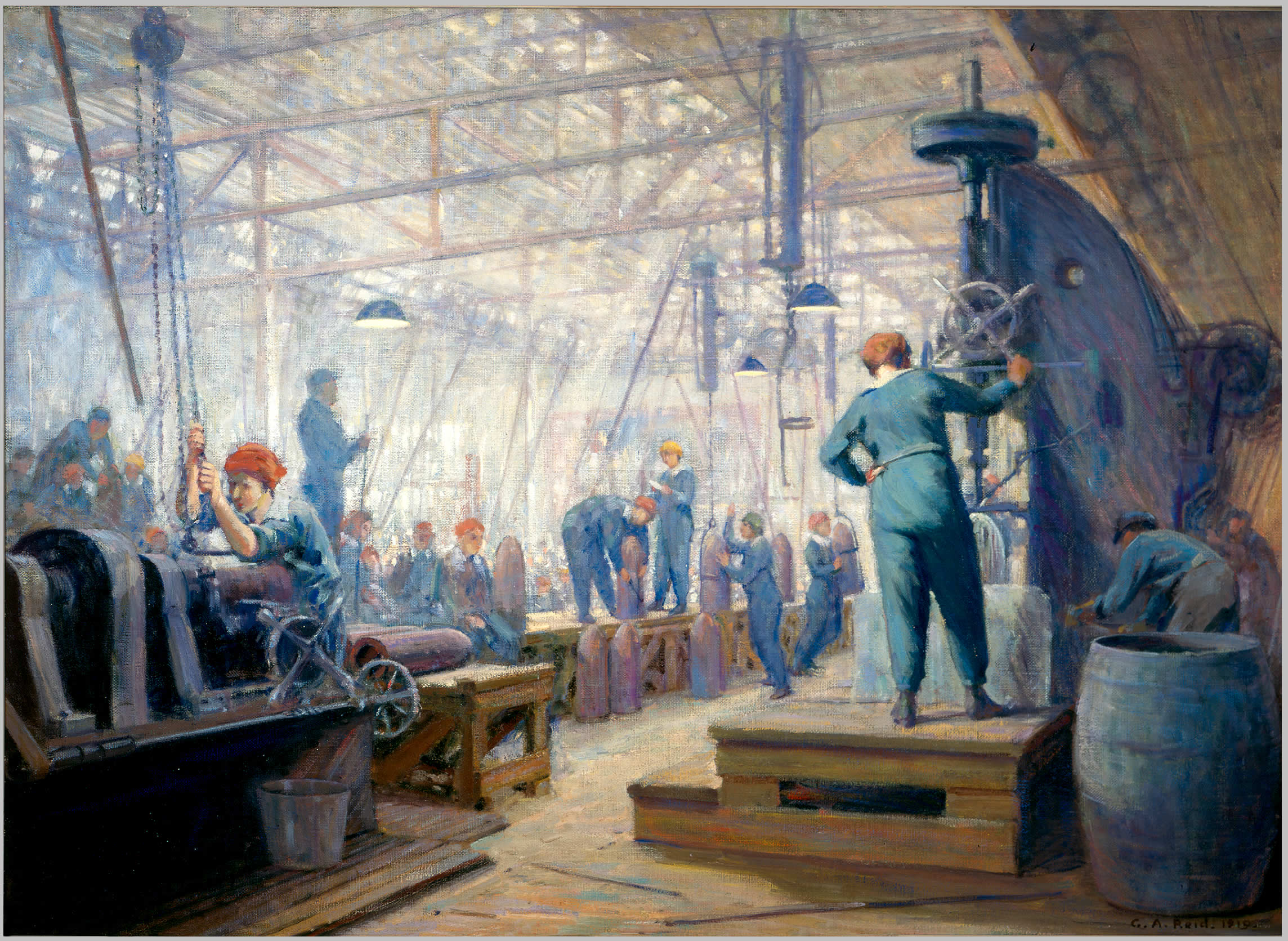 "Women Operators" by George Agnew Reid