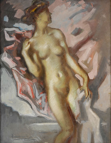 "Female Nude" by Hugo von Habermann