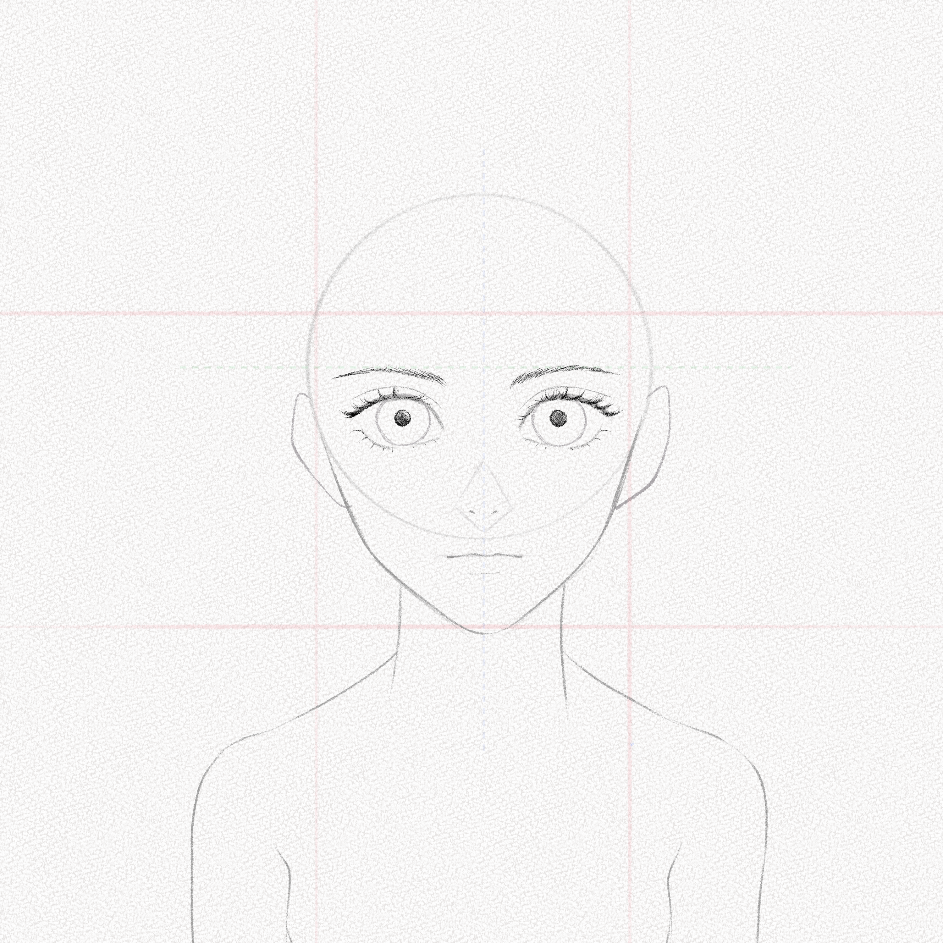 How to Draw the Head and Face  Animestyle Guideline Side View Drawing  Tutorial  Mary Li Art