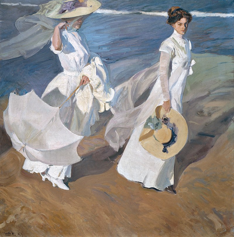 "Walk on the Beach or Paseo a orillas del mar" by Joaquín Sorolla