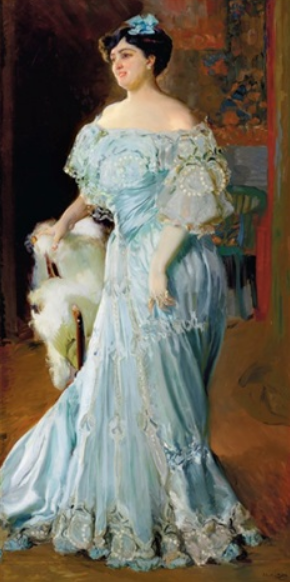 "Retrato de la tiple Isabel Brú (de cuerop entero)" by Joaquín Sorolla