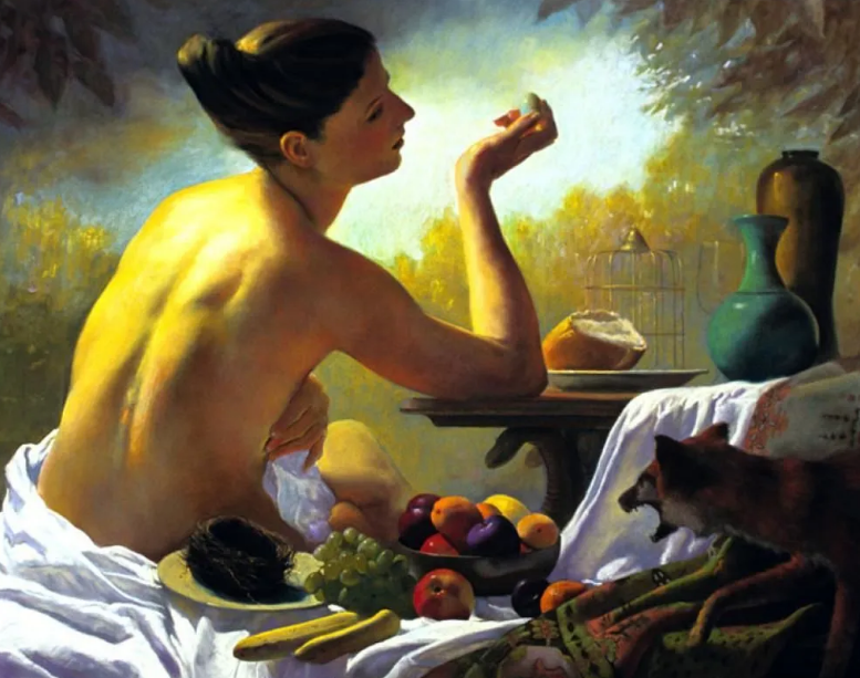 "Woman Holding an Egg" by Ron Monsma