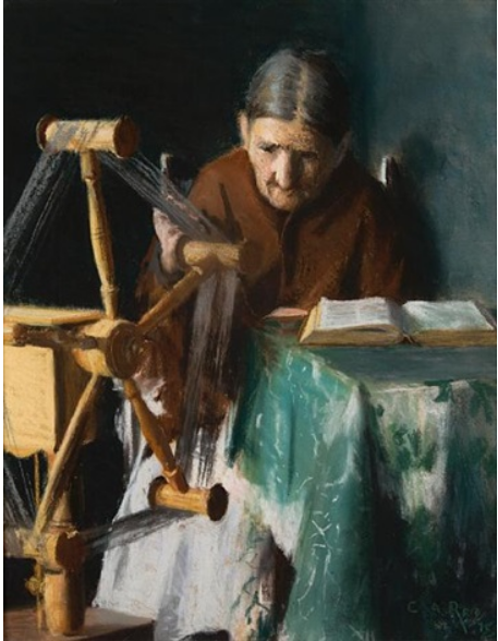 "The tangled thread" by George Agnew Reid