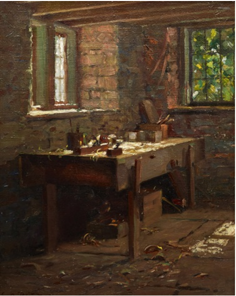 "Workshop Interior" by George Agnew Reid