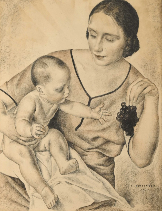 "Maternité aux raisins" by Louis Buisseret