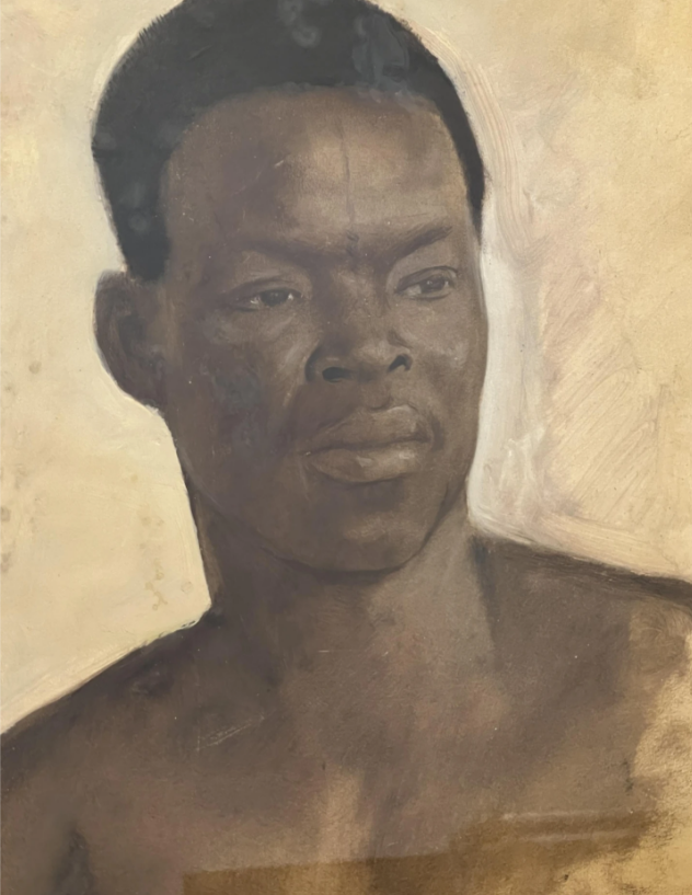 "Portrait d'un africain" by Louis Buisseret 