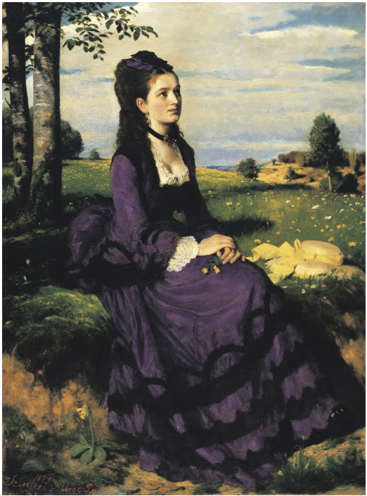 "Lady in Violet"
by Pál Szinyei Merse