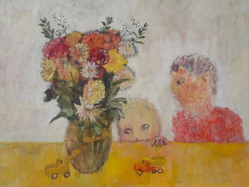 "Two Children and a Vase" by Richard Sorrell