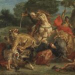 Eugène Delacroix: Lejonjakt.NM 6350