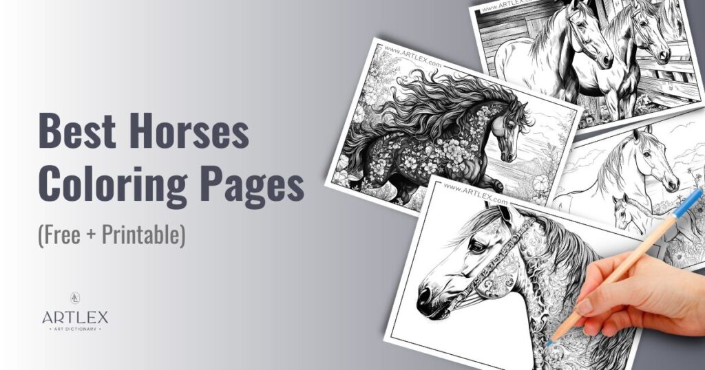 Best Horses Coloring Pages (Free + Printable)