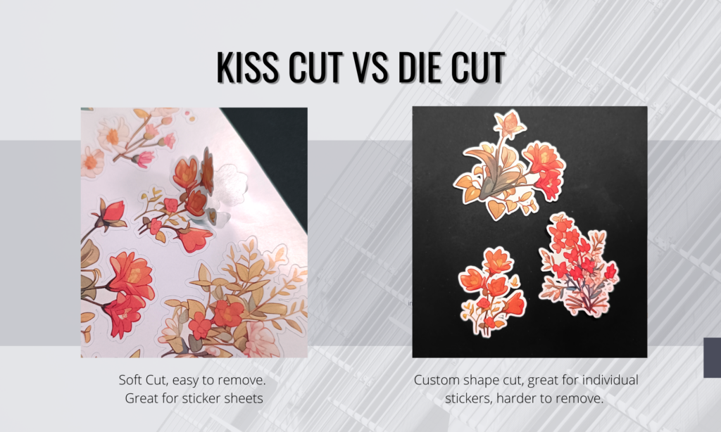 kiss cut vs die cut