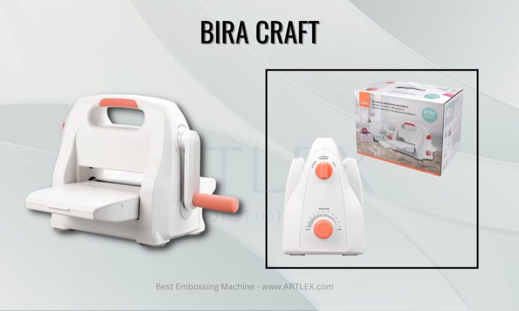 Bira Craft 3 inch Die Cutting & Embossing Machine, Mini Die Cut Machine, 3  1/8 Feeding Slot for 3 Paper (Machine)