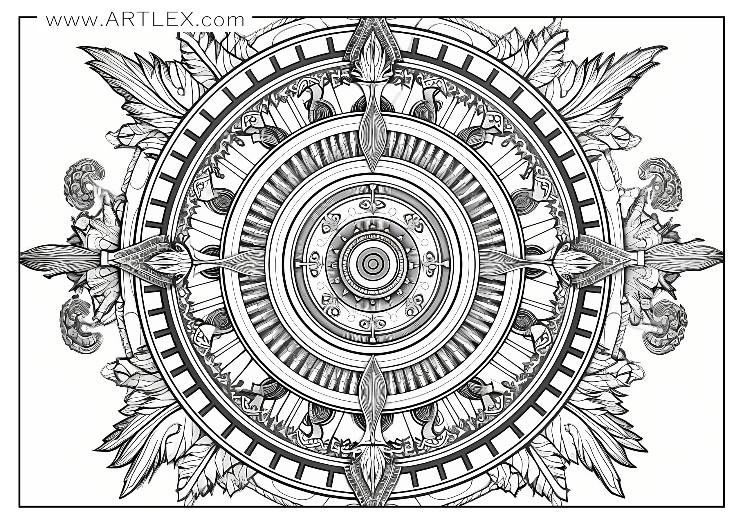 water mandala coloring pages