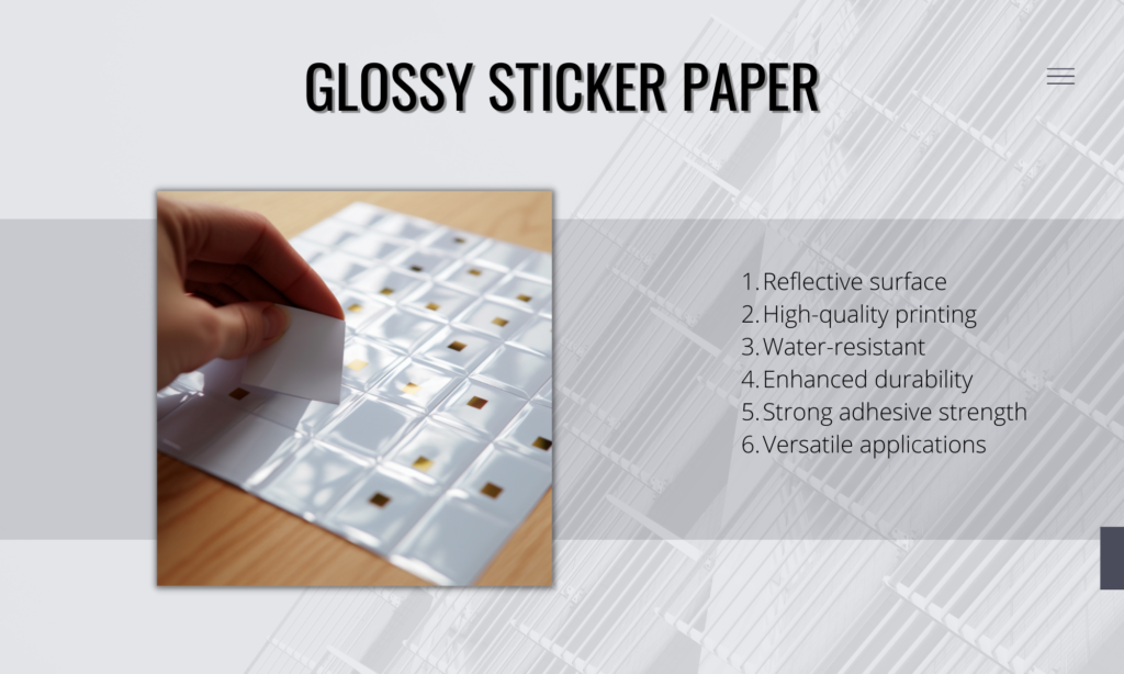 glossy sticker paper