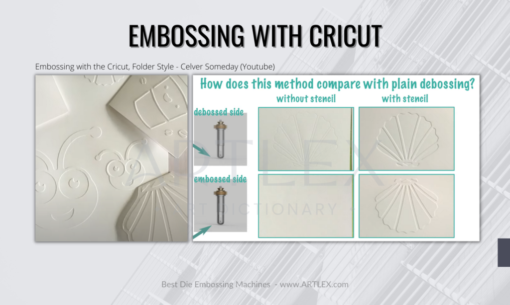 embossing with cricut
