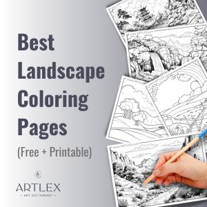 best landscape coloring pages for free