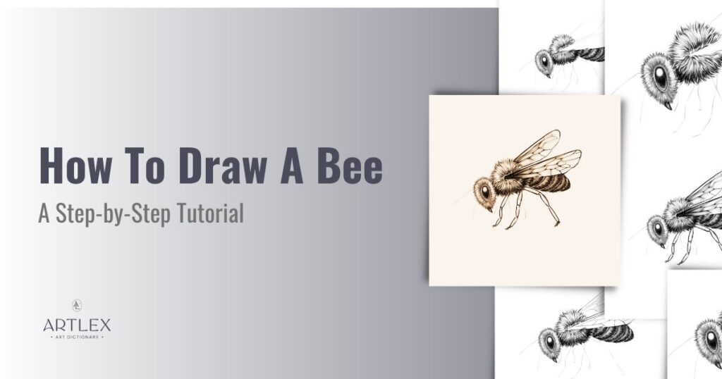 how to draw a bee