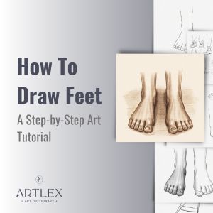 how to draw feet