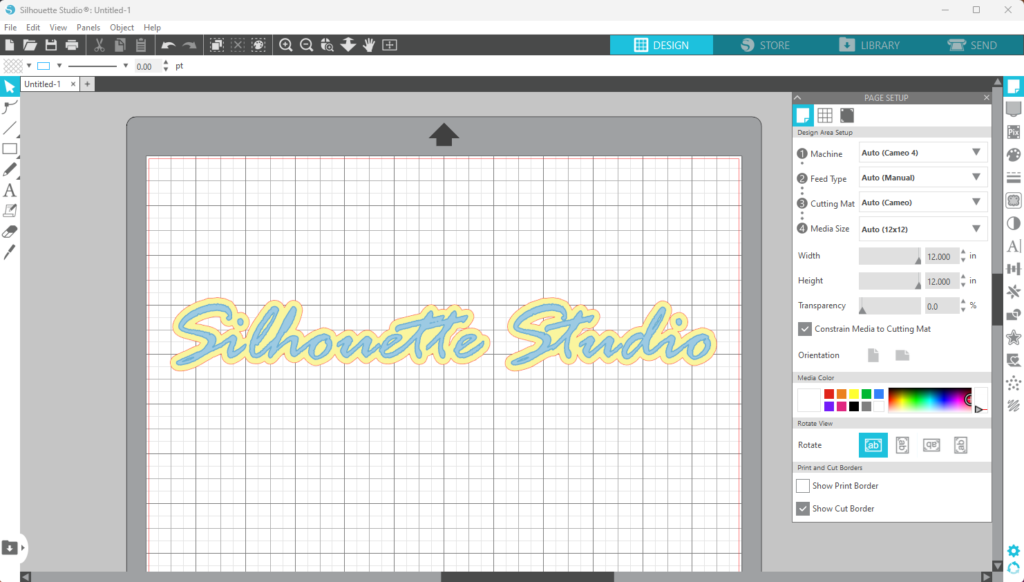 Silhouette studio