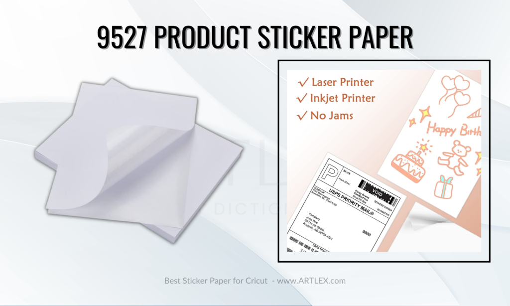 9527 product sticker paper