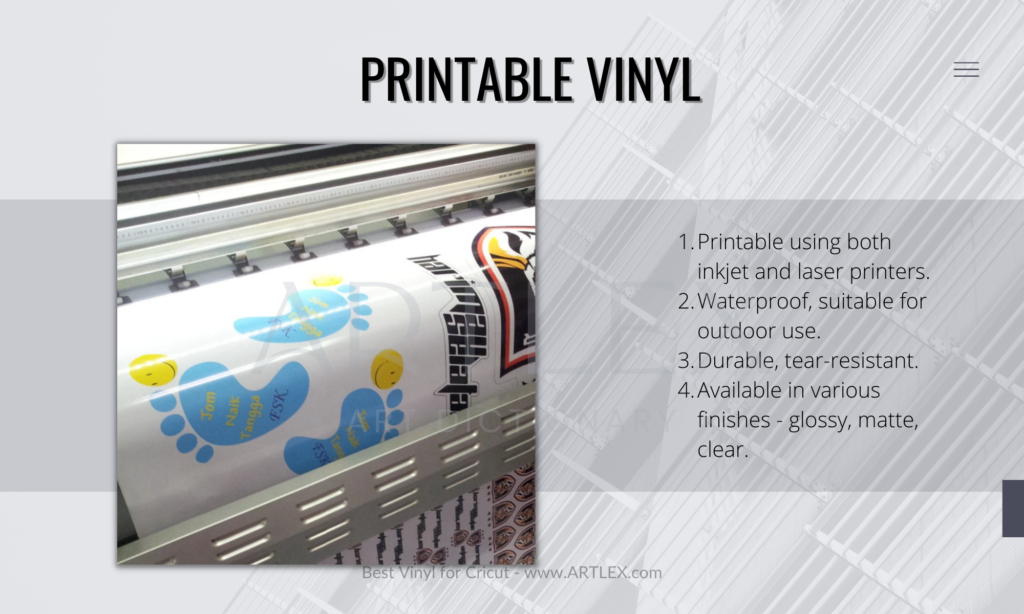 Printable Adhesive vinyl