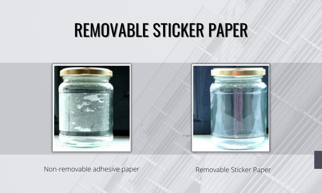 removable sticker paper