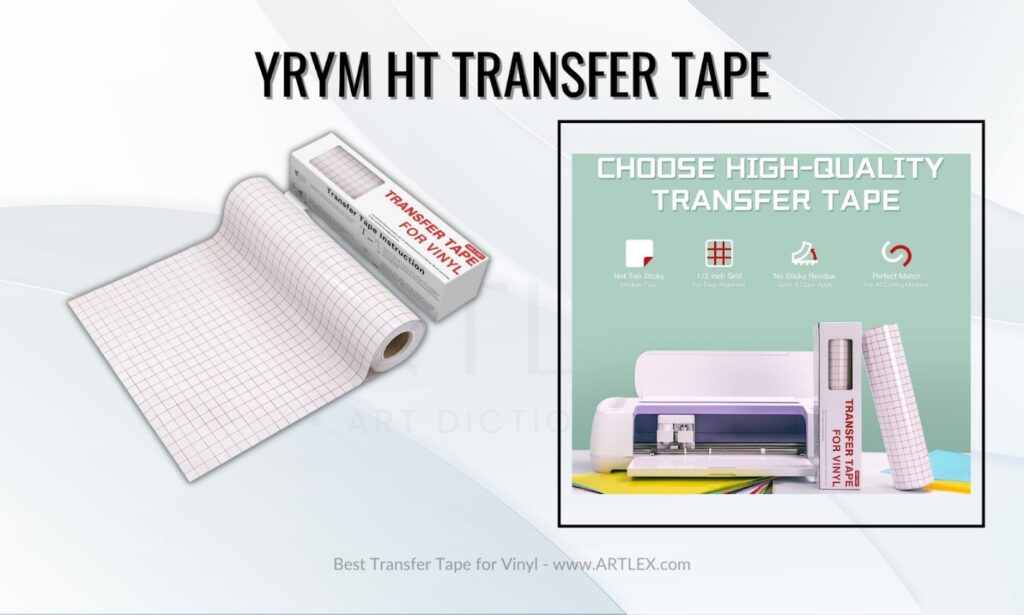 YRYM HT Clear Vinyl Transfer Paper Tape Roll