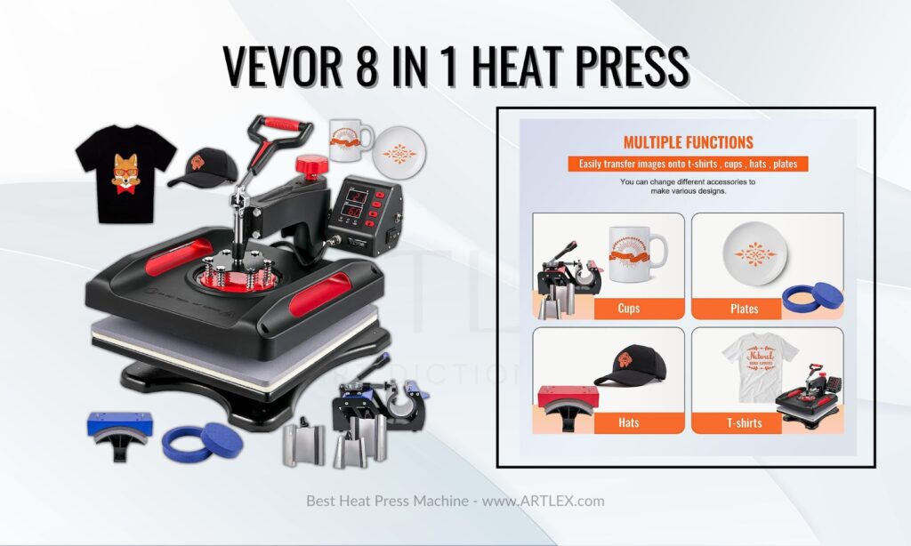 VEVOR 8 in 1 Heat Press