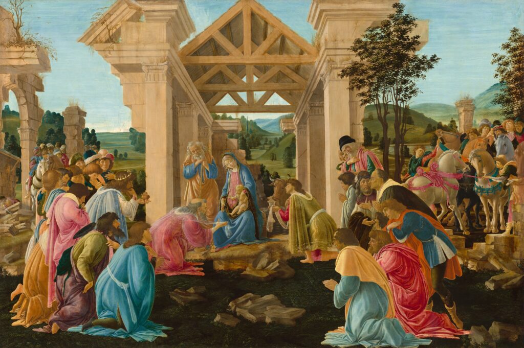 Adoration Of The Magi by Botticelli