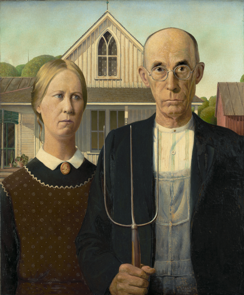 American Gothic by Grant Wood