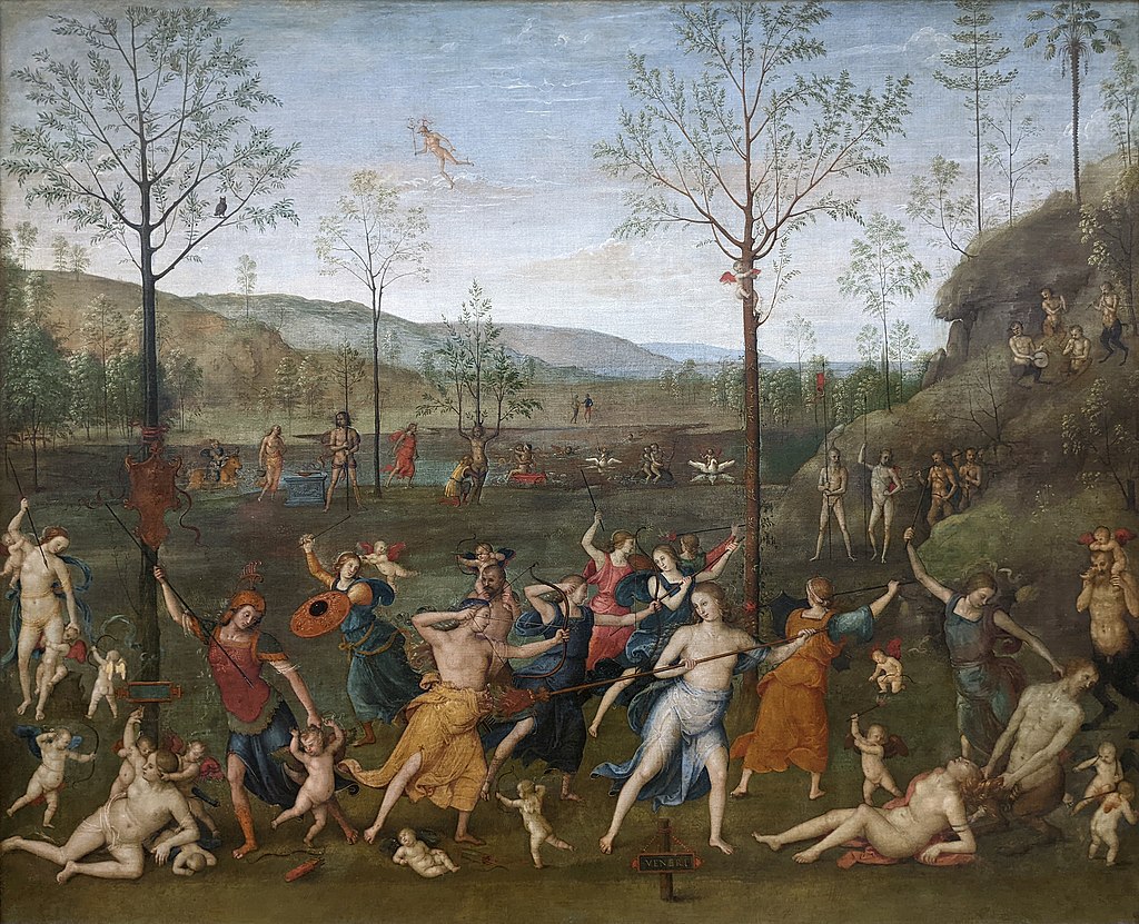 Battle Between Love & Chastity by Perugino