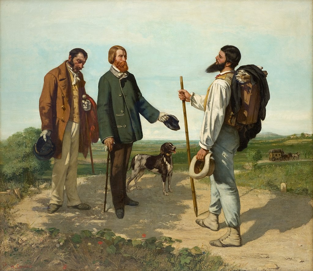 Bonjour Monsieur Courbet By Gustav Courbet (1854)
