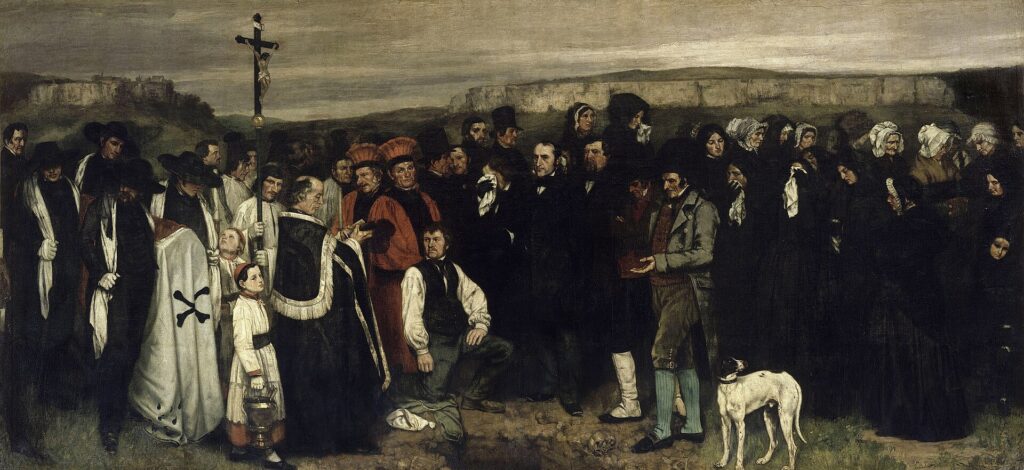 Burial At Ornans (1849) by Gustave Courbet