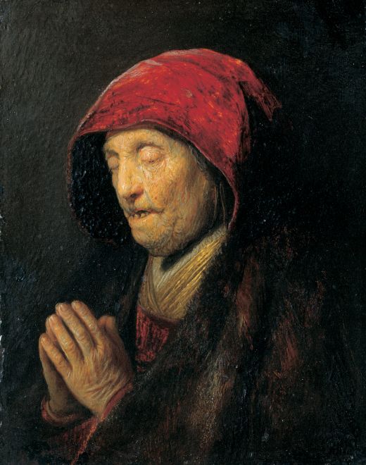 Bust Of An Old Woman At Prayer (‘stilus Gravis’) By Rembrandt - C. 1630