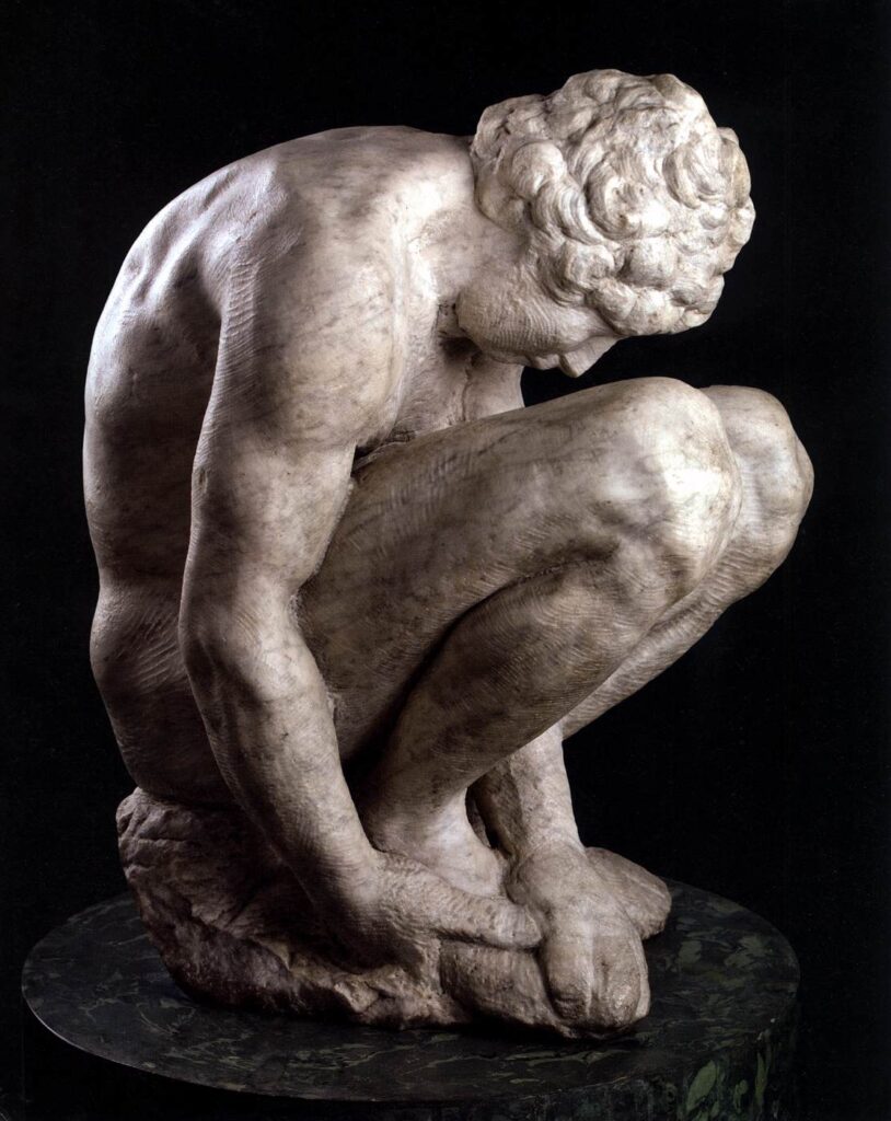 Crouching Boy - Michelangelo - 1530-1533