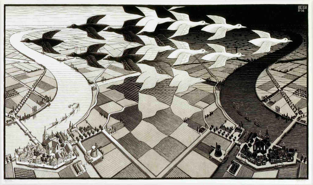 Day and Night by M.C. Escher