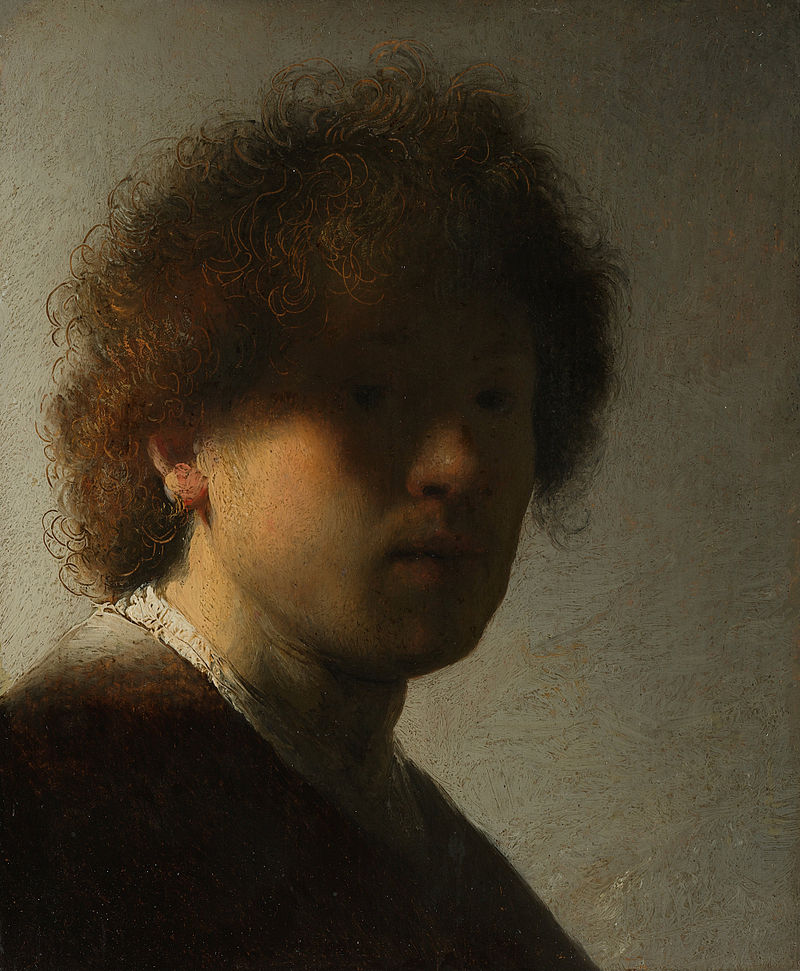 Lighting Study In The Mirror By Rembrandt - C. 1628