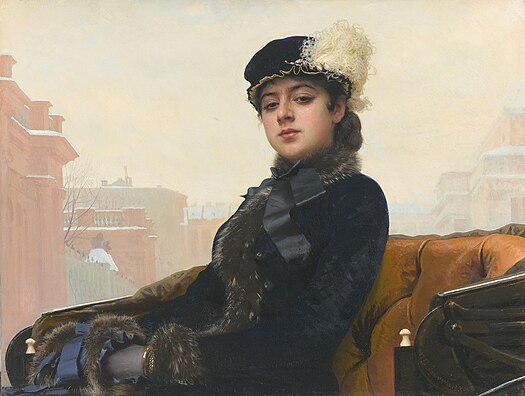 Portrait Of An Unknown Woman By Ivan Kramskoi