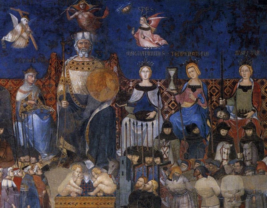 The Allegory of Good and Bad Government (c. 1338 – 1339) by Ambrogio Lorenzetti