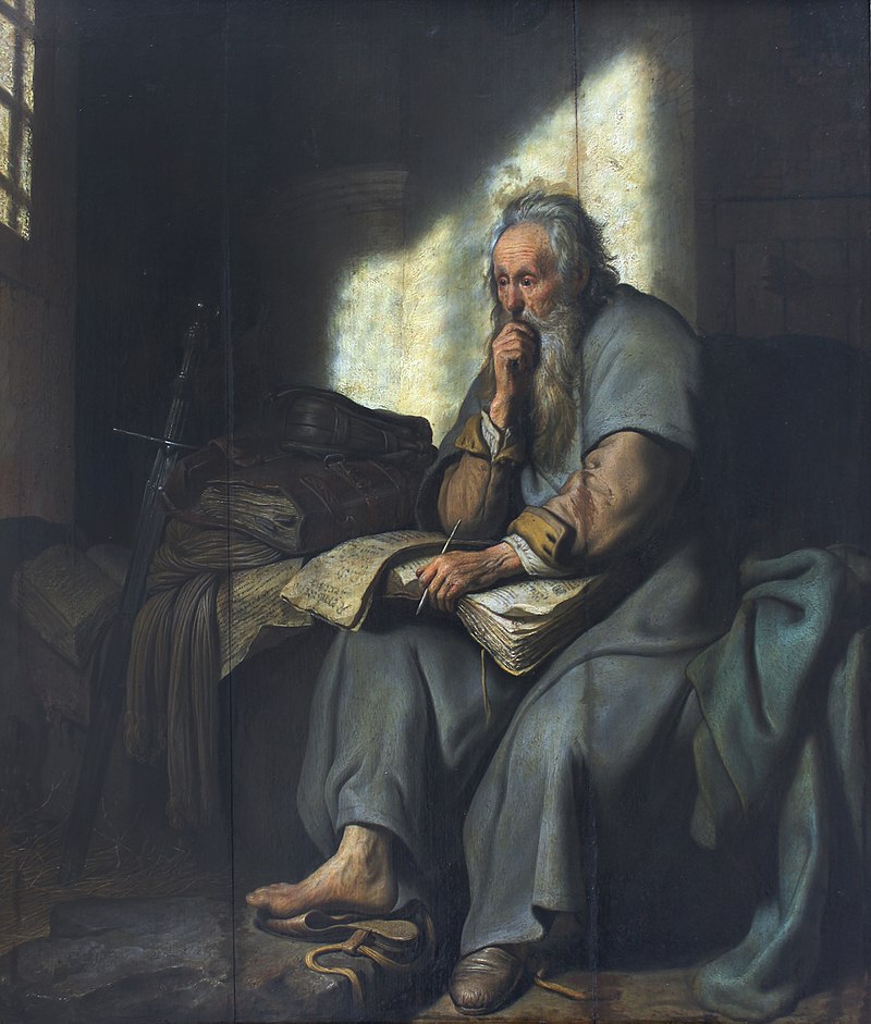 The Apostle Paul In Prison By Rembrandt - 1627
