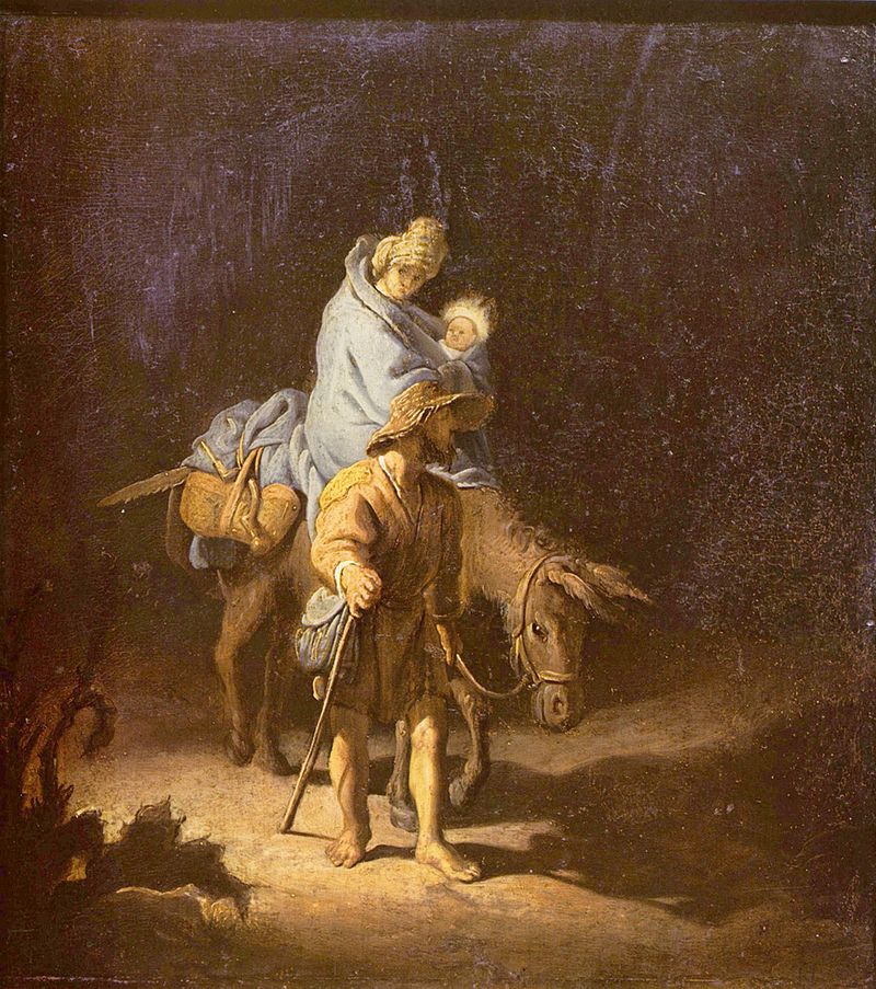 The Flight Into Egypt By Rembrandt - 1627