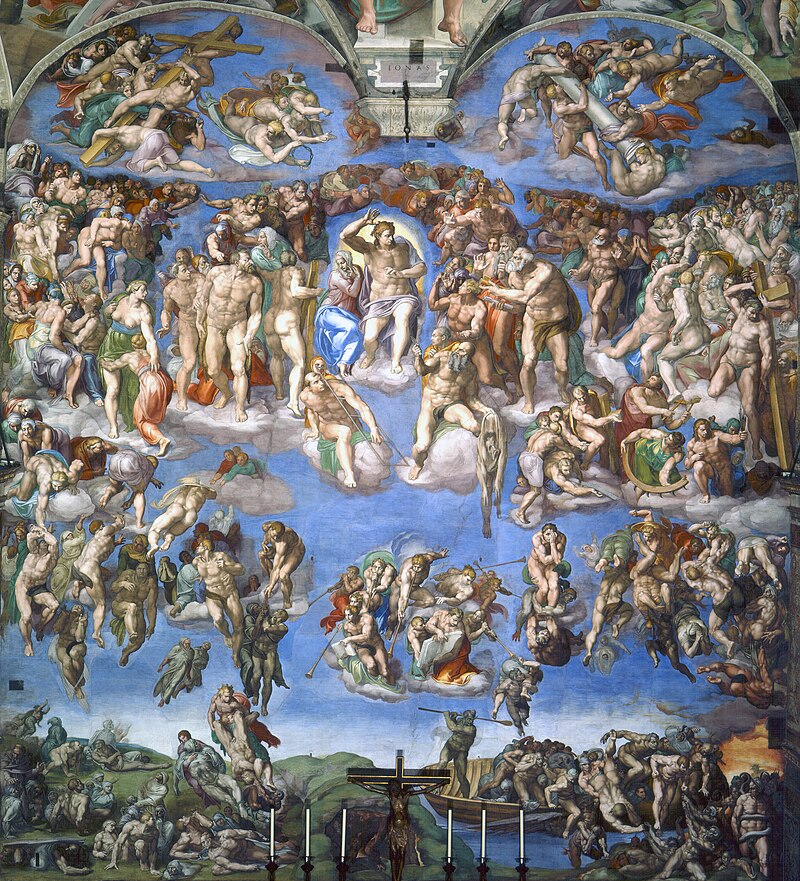 The Last Judgement By Michelangelo - 1541