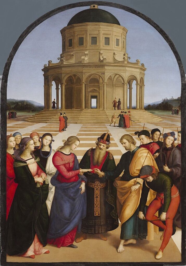 The Marriage Of The Virgin By Raphael - 1504