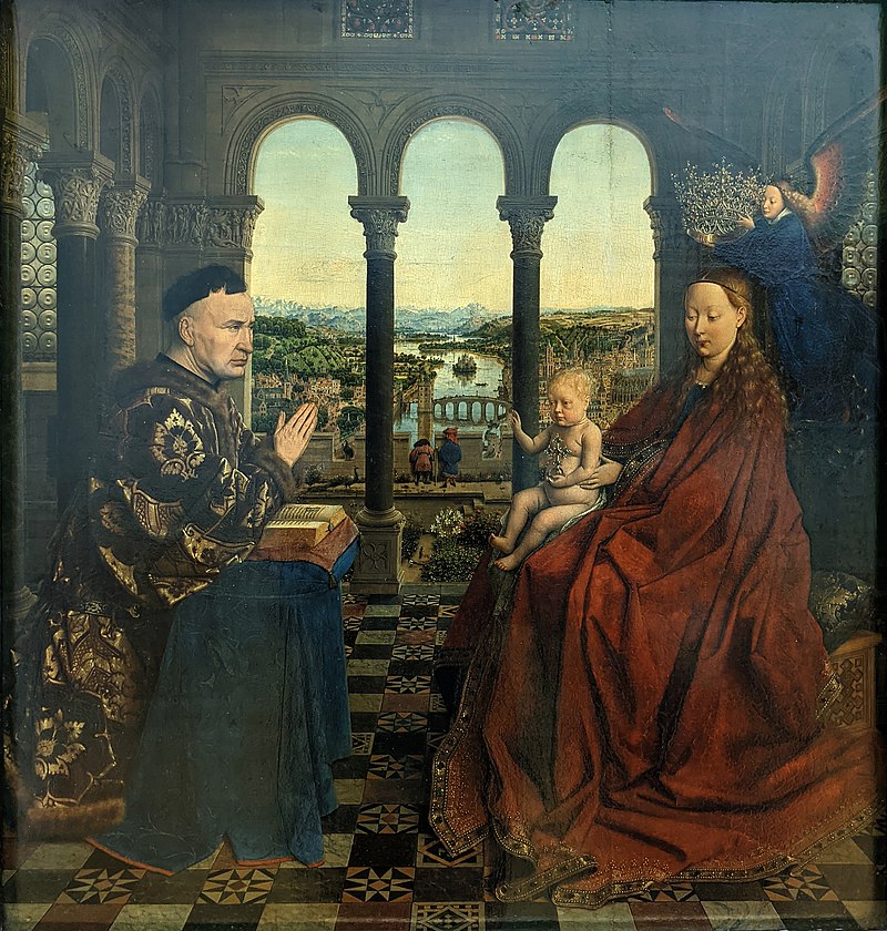 The Virgin Of Chancellor Rolin by Jan Van Eyck