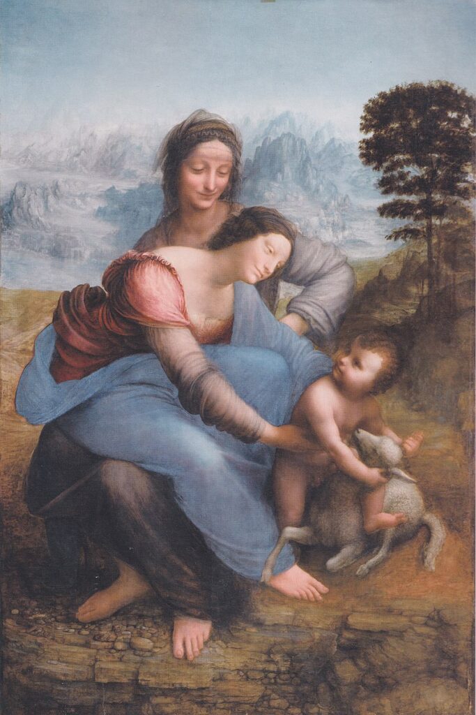 Virgin And Child With St. Anne by Leonardo Da Vinci